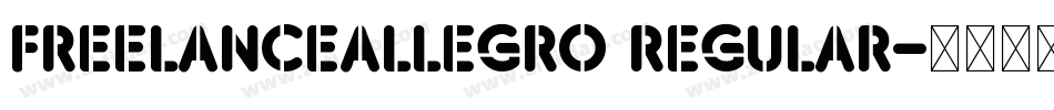 FreelanceAllegro Regular字体转换